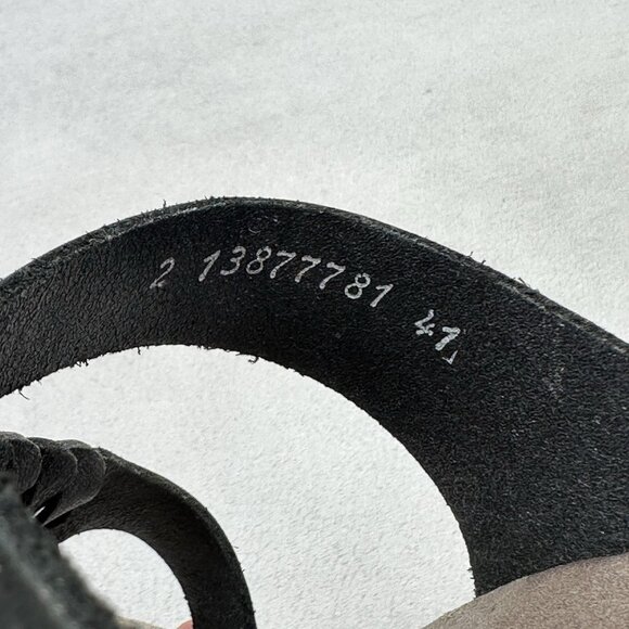 Mephisto Heleonore Womens Size 11 (41) Thong Sandals Black Braided Leather - Picture 9 of 9